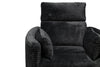 Remi 38" Fabric Swivel Glider Power Reclining Chair with USB Ports – Charcoal  | Fauteuil pivotant coulissant à inclinaison électrique Remi de 38 po en tissu avec ports USB - anthracite