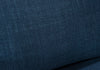 River 87" Linen-Look Fabric Sofa with Wood Base and Legs - Blue | Sofa River de 87 po en tissu d’apparence lin avec base et pattes en bois - bleu