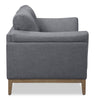 Valley 67.7" Fabric Loveseat with Rubberwood Base and Legs - Pewter | Causeuse Valley de 67,7 po en tissu avec base et pattes en hévéa - étain