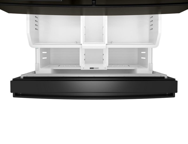 Whirlpool 36” 29 Cu. Ft. French Door Refrigerator - Fingerprint Resistant Black Stainless Steel - WRMF3536SV