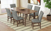 Rain Dining Chair with Cushion Fabric Seat & Back – Grey | Chaise de salle à manger Rain avec siège et dossier rembourrés en tissu - grise
