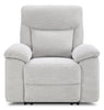 Spencer 41.3" Chenille Fabric Power Reclining Chair - Grey | Fauteuil à inclinaison électrique Spencer de 41,3 po en tissu de chenille - gris