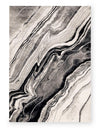 Plasma Black Grey Area Rug - 5'3\" x 7'7\"