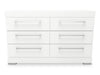Riley 5pc Bedroom Set with Panel Bed, Dresser & Mirror, Made in Canada, White - Twin Size | Ensemble de chambre à coucher Riley 5 pièces avec lit à panneaux, commode et miroir, fabriqué au Canada, blanc - format lit simple