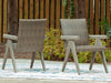 Muskoka 5-Piece Outdoor Patio Set with Fire Pit Table & 4 Chairs - 50,000 BTU, Resin Wicker - Beige | Ensemble Muskoka 5 pièces pour la terrasse à l’extérieur avec foyer-table et 4 chaises - 50 000 BTU, osier en résine - beige