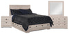 Yorkdale 6pc Bedroom Set with 6-Drawer Storage Bed, Dresser, Mirror & Nightstand, White - Queen Size | Ensemble de chambre à coucher Yorkdale 6 pièces avec lit de rangement à 6 tiroirs, commode, miroir e…
