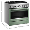 KitchenAid 5.1 Cu. Ft. Dual Fuel Range with No Preheat Air Fry – Cardamom - KFDS936SDC | Cuisinière hybride KitchenAid de 5,1 pi3 avec friture à air sans préchauffage - cardamome - KFDS936SDC