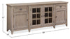 Wesley 80" Traditional TV Stand with Storage and Cable Management for TVs up to 85" - Dovetail Grey | Meuble pour téléviseur traditionnel Wesley de 80 po avec rangement et système de gestion des câbles