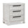 Haven Bedside 3-Drawer Nightstand with USB Port, 26"W x 28"H - White
