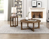 Maxwell 42" Round Coffee Table - Light Brown Hickory | Table à café ronde Maxwell de 42 po - noyer brun clair