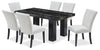Burk Dining Table with Epoxy Resin Marble-Look Top, 72"W - Black | Table de salle à manger Burk de 72 po (L) avec dessus en résine époxy en imitation de marbre - noire