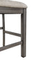 Krew Counter-Height Dining Chair with Polyester Fabric, Ladder Back, Melamine - Grey | Chaise de salle à manger Krew de hauteur comptoir en tissu de polyester et en mélamine avec dossier en échelle - grise