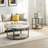 Felicity 22" Round End Table with Shelf - Grey | Table de bout ronde Felicity de 22 po avec tablette - grise