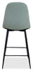 Jax Counter-Height Stool with Polyester Fabric, 26"H, Metal - Green | Tabouret Jax de hauteur comptoir de 26 po (H) en tissu de polyester et en métal - vert