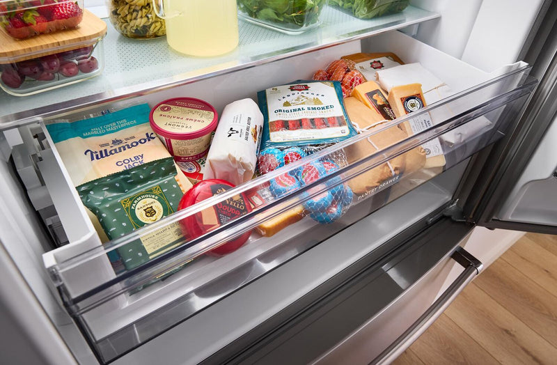 KitchenAid 36\" 20 Cu. Ft. Counter-Depth French-Door Refrigerator - Stainless Steel - KRFC136RPS
