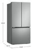 LG 33" 21 Cu. Ft. French 3-Door Refrigerator – Prime Silver - LF21C6000V | Réfrigérateur 3 portes LG de 21 pi3 et de 33 po à portes françaises - couleur argent Prime - LF21C6000V