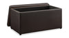 Edmonton 32" Faux Leather Storage Ottoman - Espresso | Pouf de rangement Edmonton de 32 po en similicuir - espresso
