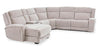 Shaquille O’Neal Home Legacy 6-Piece Left-Facing Power Reclining Sectional with Shaq-o-pedic Comfort - Grey  | Sofa sectionnel de gauche à inclinaison électrique Legacy de Shaquille O’Neal Home 6 pièces avec confort Shaq-o-pedic - gris  | LEGAFLS6