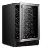 Hisense 5.4 cu. ft. 54-Bottle Hybrid Beverage and Wine Cooler with Reversible Door - Black - HWS054B1ASD | Refroidisseur hybride à boissons et à vin Hisense de 5,4 pi3 pour 54 bouteilles avec porte réversible - noir - HWS054B1ASD