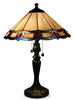 Magnolia Table Lamp with Tiffany Glass Shade – Antique Bronze | Lampe de table Magnolia avec abat-jour en verre de style Tiffany - bronze antique
