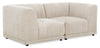 Kort & Co. Oaklyn Modular 77" Fabric Loveseat with Tufted Seat Cushions - Beige | Causeuse modulaire Oaklyn Kort & Co. de 77 po en tissu avec coussins de siège capitonnés - beige
