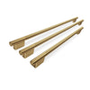 KitchenAid 3-Piece Handle Kit for 36\" Built-In French Door Refrigerator – Brass - W11777179