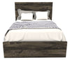 Riley Panel Bed with Headboard & Frame for Kids, Made in Canada, Grey - Full Size | Lit à panneaux Riley avec tête de lit et cadre de lit pour enfants, fabriqué au Canada, gris - format lit double