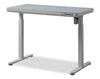 Metro 47.24” Height-Adjustable Office Desk with Storage and USB Ports - White | Bureau Metro de 47,24 po à hauteur réglable avec rangement et ports USB - blanc
