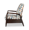 Raven 28.5" Chenille Fabric Pushback Reclining Accent Chair - Teal Multicolour | Fauteuil d’appoint à inclinaison par poussée Raven de 28,5 po en tissu de chenille - bleu sarcelle multicolore