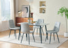 Arlo Dining Table with Sintered Stone Top, 55"W, Metal - Grey/Black | Table de salle à manger Arlo de 55 po (L) en métal avec dessus en pierre frittée - grise et noire