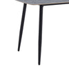 Arlo Dining Table with Sintered Stone Top, 55"W, Metal - Grey/Black | Table de salle à manger Arlo de 55 po (L) en métal avec dessus en pierre frittée - grise et noire