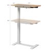 Aaron 26.77" Portable Lift-Top Office Desk with Adjustable Height - Oak | Bureau portatif Aaron de 26,77 po à hauteur réglable avec dessus relevable – chêne