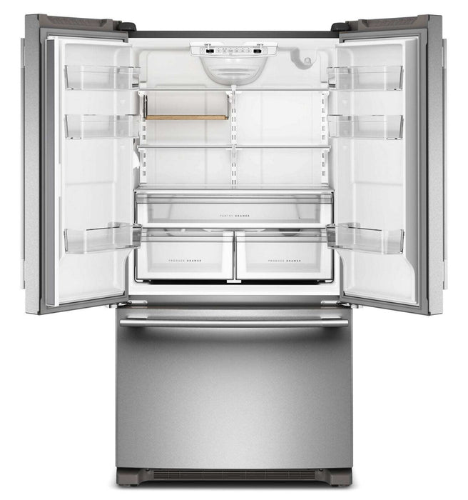 KitchenAid 36\" 20 Cu. Ft. Counter-Depth French Door Refrigerator - PrintShield Stainless - KRFC136SPS