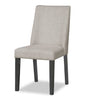 Emery 7pc Dining Set with Table & 6 Chairs, Wood, 72-96"W Extension - Black & Grey | Ensemble de salle à manger Emery 7 pièces en bois avec table, rallonge, 72 po à 96 po (L) et 6 chaises - noir et gris