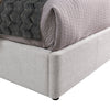 Nico Upholstered Storage Platform Bed in Polyester Taupe Fabric, Hyrdraulic Lift  - King Size | Lit plateforme rembourré Nico en tissu de polyester taupe avec rangement et levage hydraulique - format très grand lit