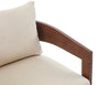 Amor 28.54" Fabric Accent Chair with Wood Arms and Legs - Taupe | Fauteuil d’appoint Amor 28,54 po en tissu avec accoudoirs et pattes en bois - taupe