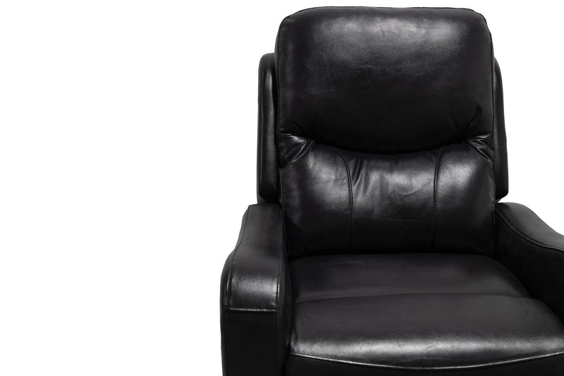 Ellis 32\" Faux Leather Glider Reclining Chair – Black