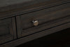 Hanson 50” Traditional Pine Coffee Table with Storage and Casters - Graphite | Table à café traditionnelle Hanson de 50 po en pin - graphite