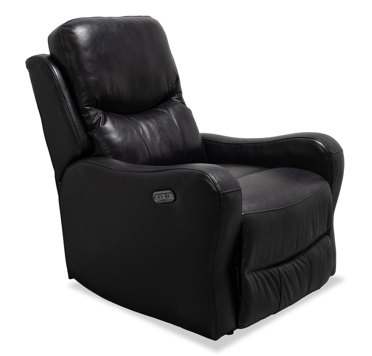 Ellis 32\" Faux Leather Glider Power Reclining Chair – Black