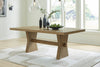 Shaw Dining Table, Trestle Base, 78"W - Natural | Table de salle à manger Shaw de 78 po (L) avec base à tréteaux - naturelle
