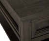 Hanson 50” Traditional Pine Coffee Table with Storage and Casters - Graphite | Table à café traditionnelle Hanson de 50 po en pin - graphite
