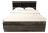 Riley Mates Bed 6pc Set with Bookcase Headboard, Dresser, Mirror & Nightstand, Grey - Full Size | Ensemble lit matelot Riley 6 pièces avec tête de lit bibliothèque, commode, miroir et table de nuit, gris - format lit double