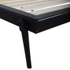 Milan Platform Bed with Headboard & Frame,  Mid-Century Modern, Black - Full Size | Lit plateforme Milan de style moderne du milieu du 20e siècle avec tête de lit et cadre de lit, noir - format lit double