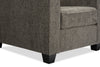 Made in Canada Lennox 35" Chenille Fabric Chair with Reversible Cushions and Track Arms - Grey | Fauteuil Lennox de 35 po fabriqué au Canada en tissu de chenille avec coussins réversibles et accoudoirs rectilignes - gris