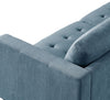 Metro 2-Piece Left-Facing Fabric Sectional with Chaise and Tufted Seat Cushions - Denim Blue | Sofa sectionnel de gauche Metro 2 pièces en tissu avec fauteuil long et coussins de siège capitonnés - bleu denim