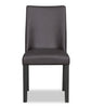 Emery 5pc Dining Set with Table & 4 Chairs, Wood, 72-96"W Extension - Black & Brown | Ensemble de salle à manger Emery 5 pièces en bois avec table, rallonge, 72 po à 96 po (L) et 4 chaises - noir et brun