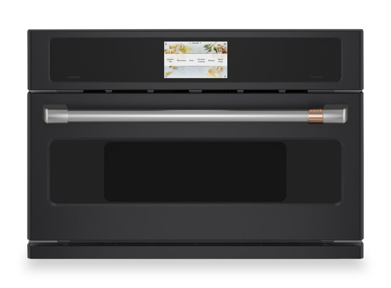 Cafe 30\" 1.70 Cu. Ft. Electric Wall Oven with Advantium® Technology – Black - CSB913P3VD1