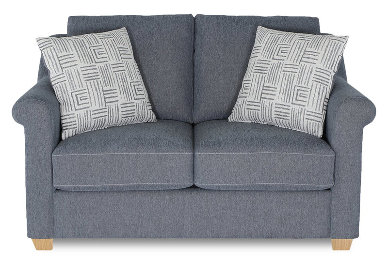 Finesse 59\" Contemporary Chenille Fabric Loveseat - Flint Moss