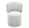 Zola Gliding Dining Chair with Polyester Fabric - Cloud Grey | Chaise de salle à manger coulissante Zola en tissu de polyester - gris nuage