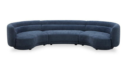 Davvero 3-Piece Sectional - Navy  | Sofa sectionnel Davvero 3 pièces - bleu marine